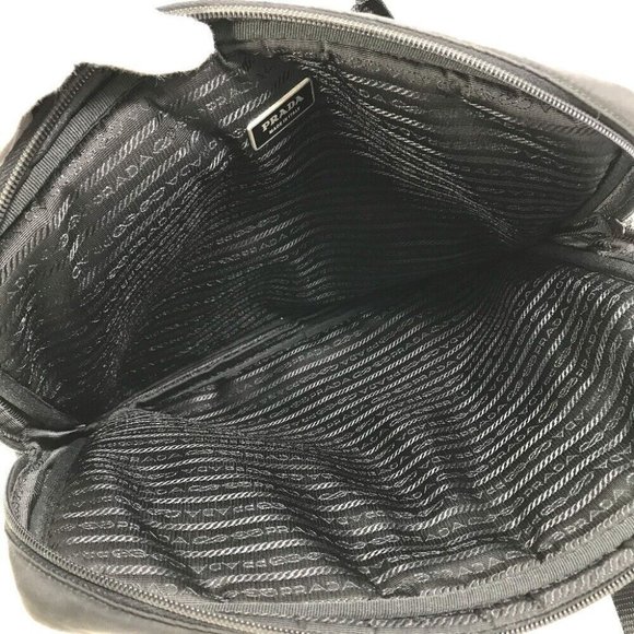 Auth PRADA Bag triangle logo plate Hand Bag PC Back Computer Case Business bag - Picture 11 of 16